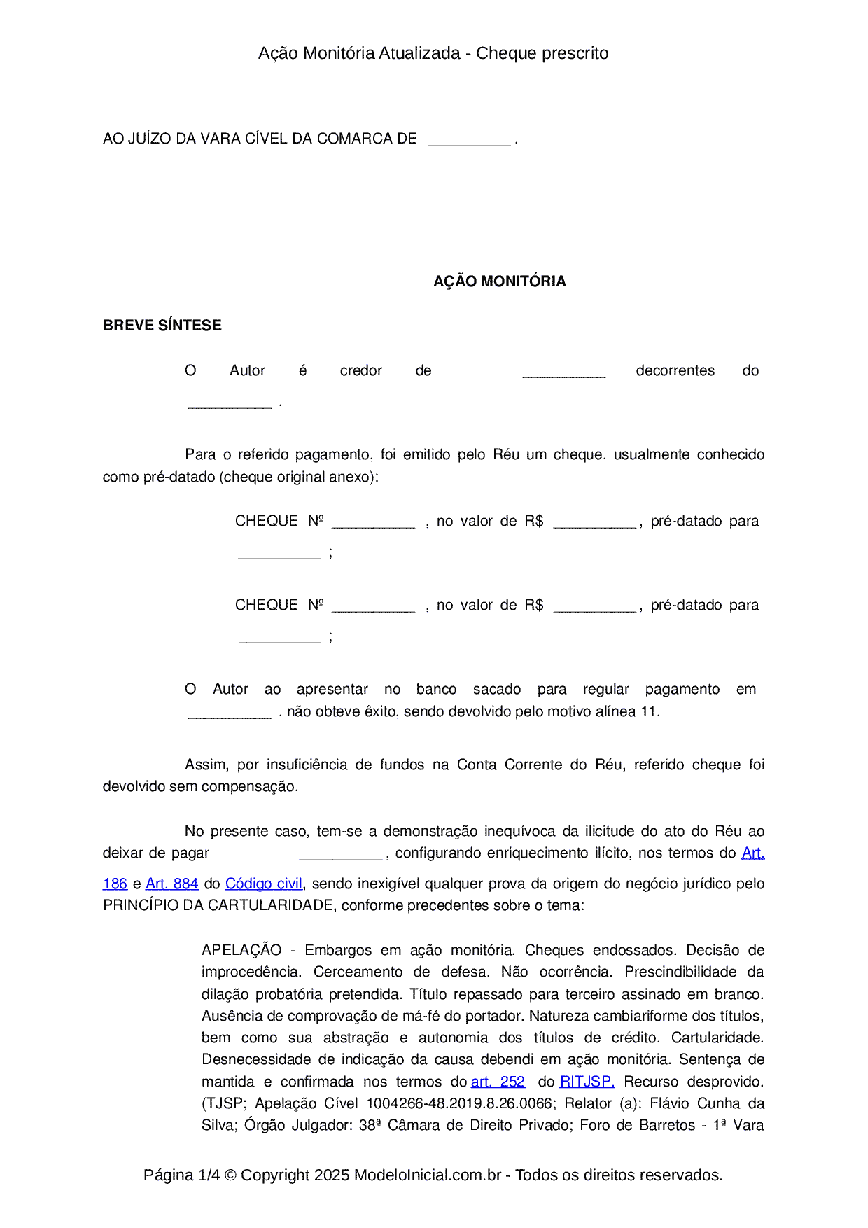 Exemplo De Declaração De Quitação De Cheque Devolvido Novo Exemplo 9814