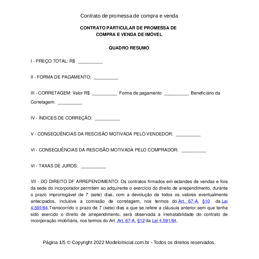 Prazo para anular contrato de compra e venda