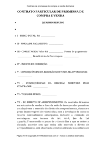 Contrato promessa compra e venda minuta 2019