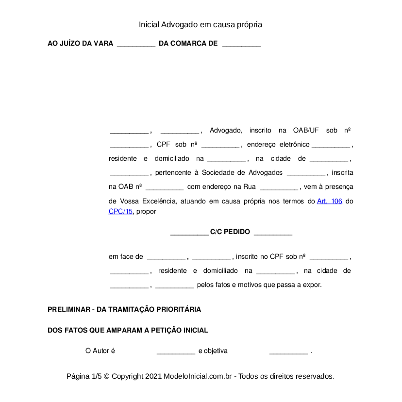 Modelo De Petição De Desarquivamento De Processo Civil - Vários Modelos