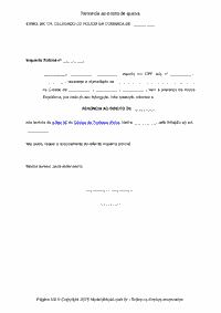 Modelo Renúncia ao direito de queixa